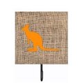 Micasa Kangaroo Burlap And Orange Leash Or Key Holder MI230797